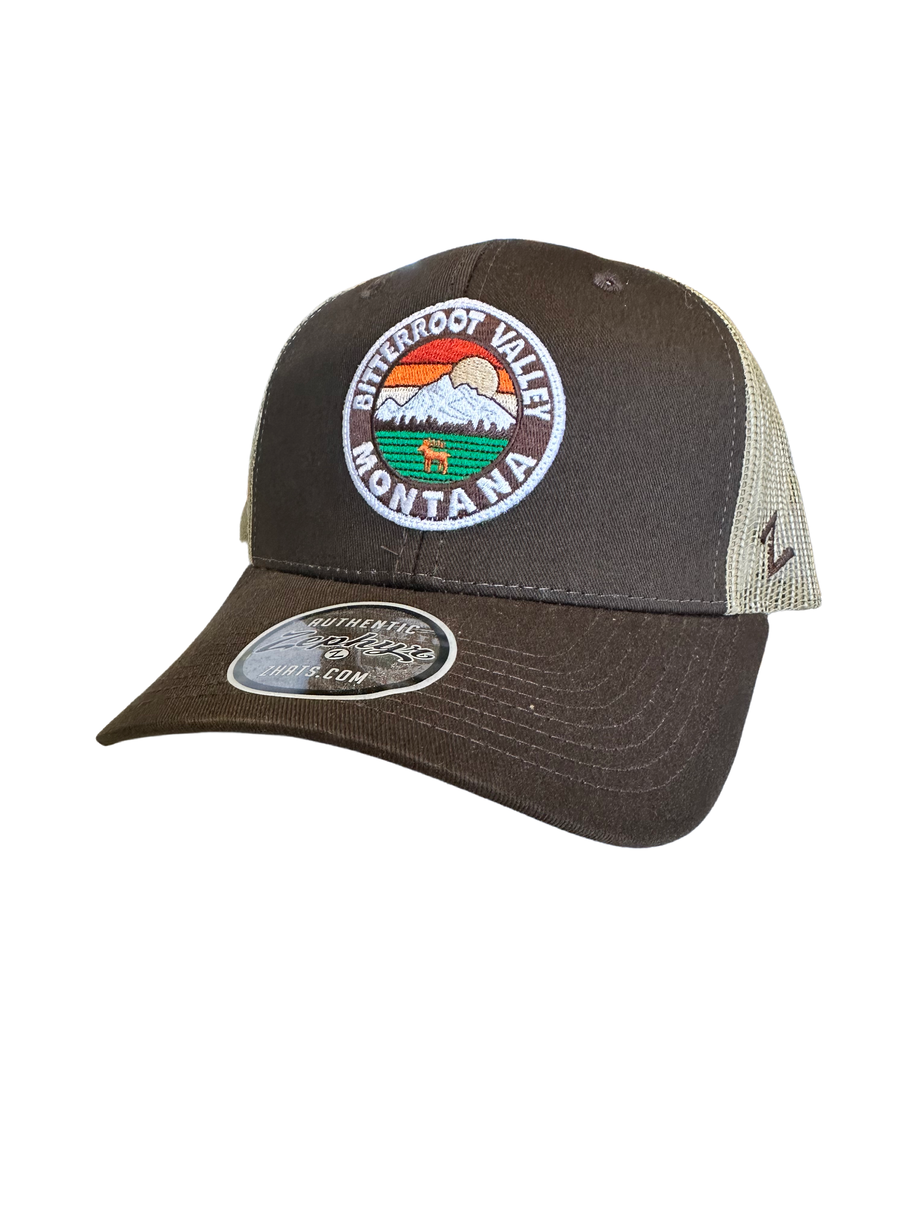 Zephyr Structured Trucker Hat Zinger vs Mtns Logo – Freestone Fly Shop