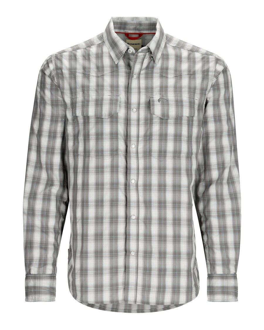 Simms Men's Big Sky - Exuma Plaid w/Freestone Logo on Left Sleeve