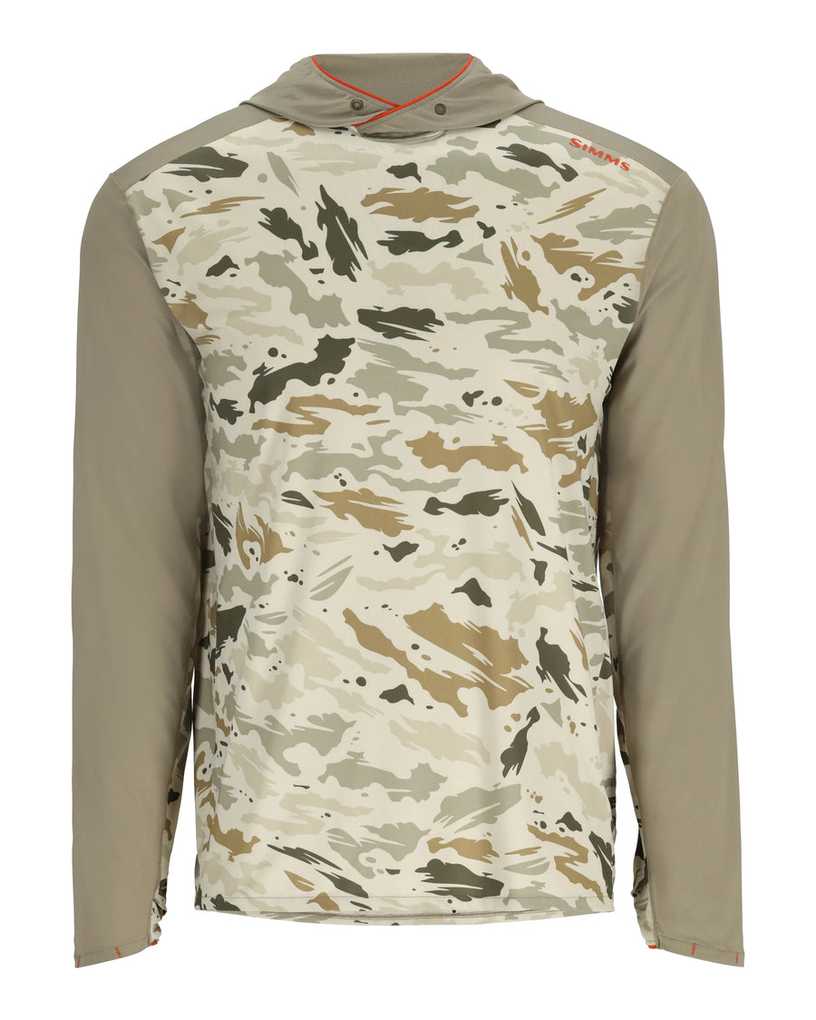 Simms M's Bugstopper® SolarFlex® Hoody - Ghost Camo Stone/Stone