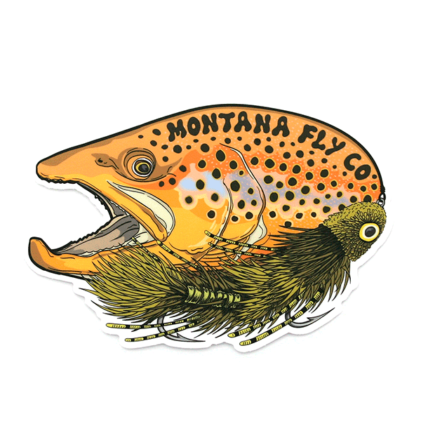 Madison River Sticker Montana Fly Fishing Decal Trout Abel Ross Reels Hatch