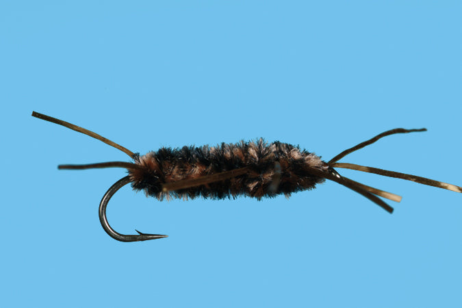 Solitude Flies - Stone Fly Nymph - Pat's Rubber Leg - Bk/Br