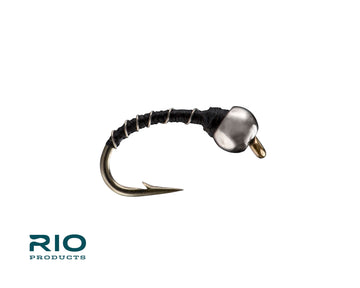 Rio Flies - Tungsten Zebra Midge Black